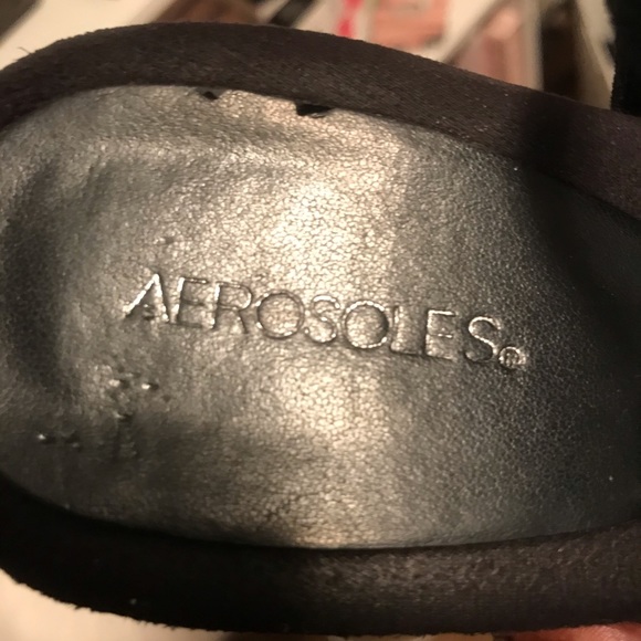 Black Suede Studded Shoe - Picture 8 of 8